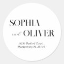 Search for classic round address stickers Trendy