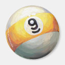 Recherche de boule jaune magnets Billard