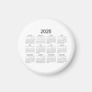 Search for mini calendar magnets 2026