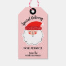 Search for special delivery gift tags Santa