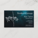 Search for bamboo business cards Massage