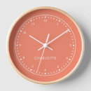 Recherche de rose de corail horloges Girly