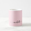 Recherche de pink bridal mugs Monogramme