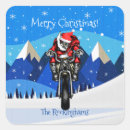 Search for santa on chopper Motorcyclist