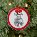 Search for horse ornaments Red