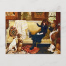 Search for vintage cat art postcards Girl