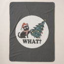 Search for black santa blankets Cute cat