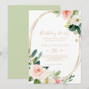 Search for rose gold and white birthday invitations Daughter