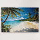 Search for tropical beach puzzles Palm trees