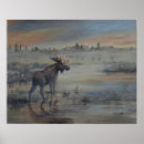 Recherche de wapiti posters Lac