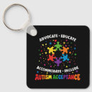 Search for autism advocate keychains Autistic pride