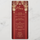 Search for red and gold wedding menus Rehearsal dinner