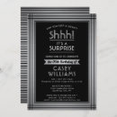 Search for silver border invitations Masculine