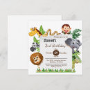 Search for 2 giraffes square invitations Jungle