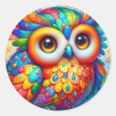 Recherche de yeux hibou autocollants Hiboux