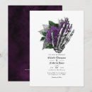 Search for purple gothic wedding invitations Black