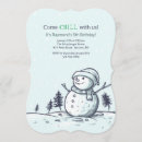 Search for snowman birthday invitations Cold