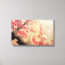 Search for japanese cherry blossom canvas prints Red