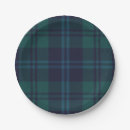 Recherche de tartan assiettes en papier Vert