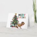 Search for funny dinosaur christmas cards T rex