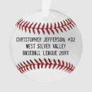 Recherche de joueur de baseball ornements École