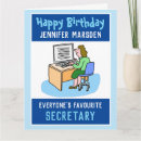 Search for secretary birthday cards For her