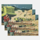 Recherche de chantier papier cadeau Camions