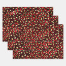 Search for gold leopard wrapping paper Red