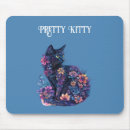 Recherche de joli chat tapis souris Bleu