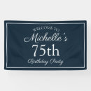 Search for 75th birthday party banners Elegant