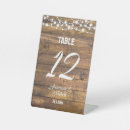 Search for wood table cards Rustic country