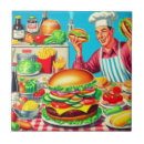 Recherche de hamburger carreaux Barbecue