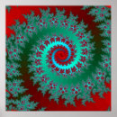 Recherche de fractale spirale posters Coloré