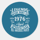 Search for 1976 birthday stickers 50th