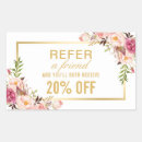 Search for salons rectangle stickers Gold