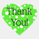 Search for lime green thank you stickers Heart
