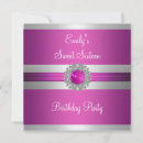 Search for fuschia and silver invitations Pink