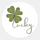 Search for four leaf clover stickers Leprechaun