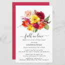 Recherche de fall floral bridal shower invitations Terre cuite orange brûlé