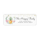 Search for hawaiian islands return address labels Watercolor