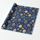 Search for blue and gold christmas wrapping paper Pattern