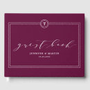 Search for plum wedding guest books Elegant