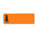 Search for orange and black return address labels Halloween
