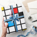 Recherche de mondrian papier cadeau Rétro