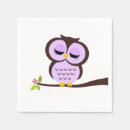 Recherche de hiboux serviettes Baby shower