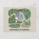 Search for cartoon camping postcards Woodstock