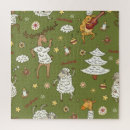 Search for vintage christmas tree puzzles Illustration