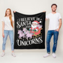 Search for unicorn christmas blankets Xmas