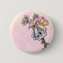 Search for flying insect round buttons Cute