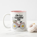 Search for riding bicycle mugs Flowers
